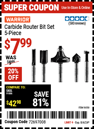 Harbor Freight Coupons, HF Coupons, 20% off - 56550