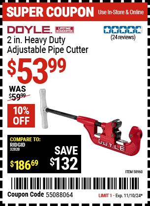 Harbor Freight Coupons, HF Coupons, 20% off - 58960