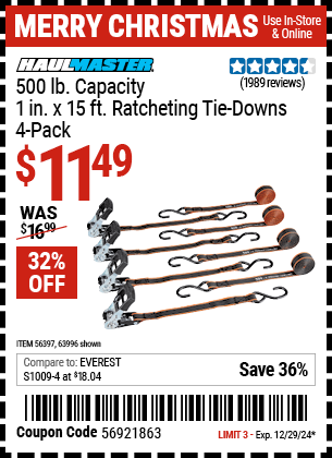 Harbor Freight Coupons, HF Coupons, 20% off - 4 Piece, 1