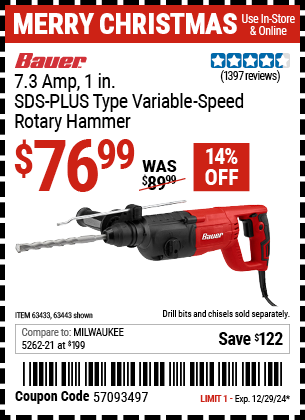 Harbor Freight Coupons, HF Coupons, 20% off - 7.3 Amp, 1