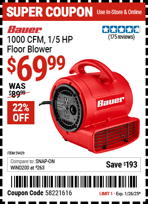 Harbor Freight Coupons, HF Coupons, 20% off - 59429