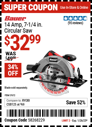 Harbor Freight Coupons, HF Coupons, 20% off - 57672