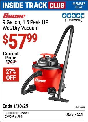 Harbor Freight Coupons, HF Coupons, 20% off - 9 Gallon Wet/dry Vacuum