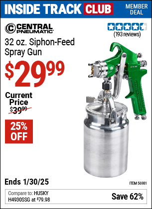 Harbor Freight Coupons, HF Coupons, 20% off - 32 Oz. Siphon Feed Spray Gun