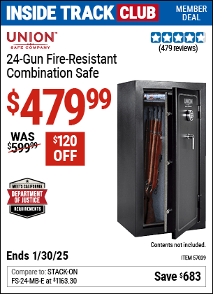 Harbor Freight Coupons, HF Coupons, 20% off - 24 Gun Fire Resistant Combination Safe