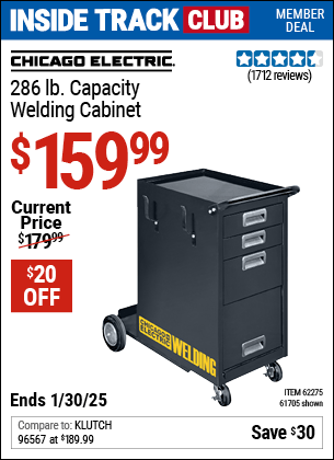 Harbor Freight Coupons, HF Coupons, 20% off - Welding Storage Cabinet