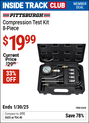 Harbor Freight Coupons, HF Coupons, 20% off - 8 Piece Compression Test Kit