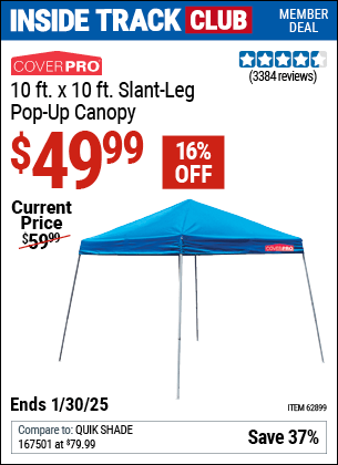 Harbor Freight Coupons, HF Coupons, 20% off - Coverpro 10 Ft. X 10 Ft. Popup Canopy