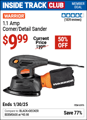 Harbor Freight Coupons, HF Coupons, 20% off - Warrior Palm Detail Sander