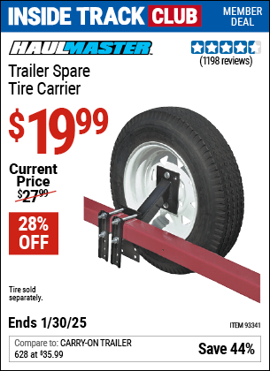 Harbor Freight Coupons, HF Coupons, 20% off - Trailer Spare Tire Carrier