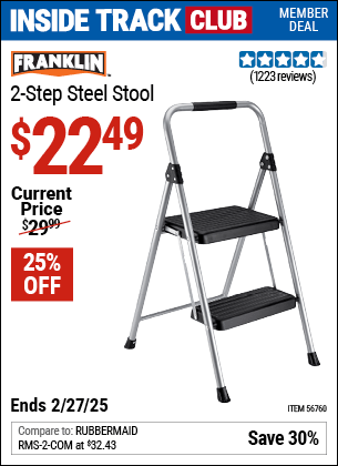 Harbor Freight Coupons, HF Coupons, 20% off - FRANKLIN Two-Step Stool