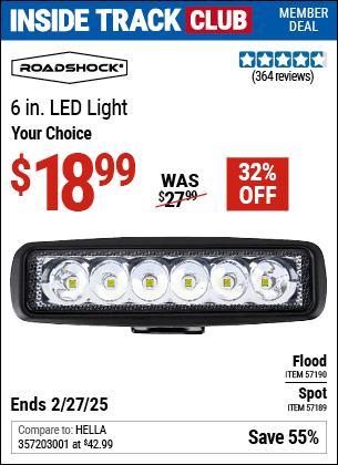 Harbor Freight Coupons, HF Coupons, 20% off - 6 in. LED Spot Light