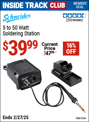 Harbor Freight Coupons, HF Coupons, 20% off - 5 to 50 Watt Soldering Station