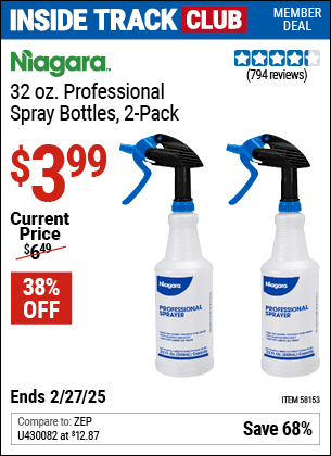 Harbor Freight Coupons, HF Coupons, 20% off - 32 oz. Professional Spray Bottle, 2 Pk.