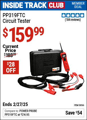 Harbor Freight Coupons, HF Coupons, 20% off - POWER PROBE Circuit Tester 