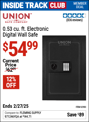 Harbor Freight Coupons, HF Coupons, 20% off - 0.53 Cubic Ft. Digital Wall Safe