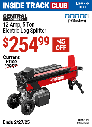 Harbor Freight Coupons, HF Coupons, 20% off - 5 Ton Log Splitter