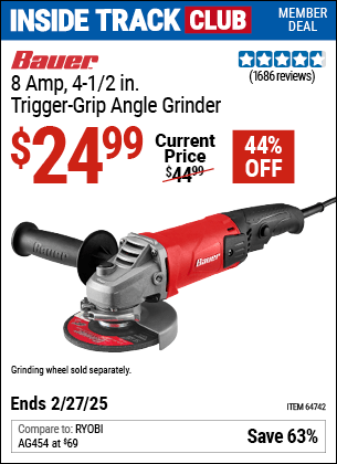 Harbor Freight Coupons, HF Coupons, 20% off - Bauer 4-1/2