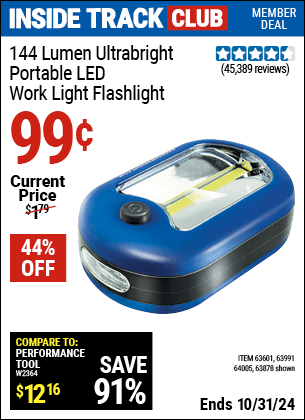 Harbor Freight Coupons, HF Coupons, 20% off - Led Portable Worklight/flashlight