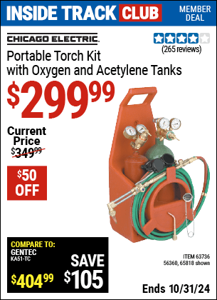 Harbor Freight Coupons, HF Coupons, 20% off - Portable Torch Kit With Oxygen And Acetylene Tanks