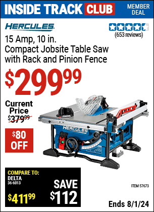 Harbor Freight Coupons, HF Coupons, 20% off - HERCULES 10 in. for $349.99