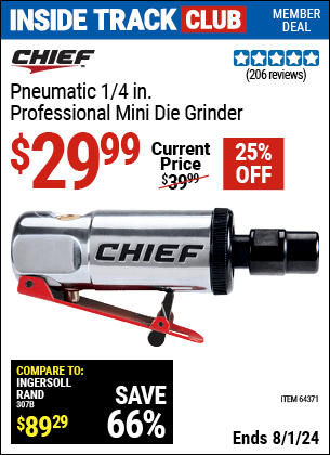 Harbor Freight Coupons, HF Coupons, 20% off - Air Die Grinder