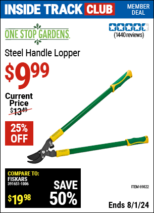 Harbor Freight Coupons, HF Coupons, 20% off - Steel Handle Lopper