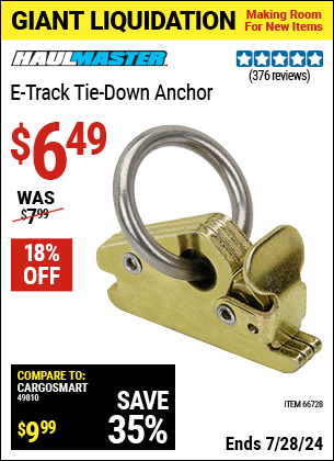 Harbor Freight Coupons, HF Coupons, 20% off - E-track Ring
