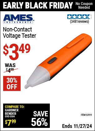 Harbor Freight Coupons, HF Coupons, 20% off - Non-contact Voltage Tester