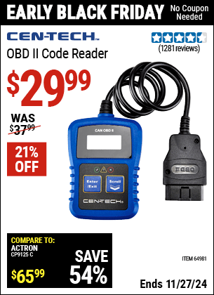 Harbor Freight Coupons, HF Coupons, 20% off - Obd Ii Code Reader