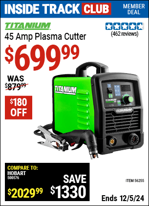 Harbor Freight Coupons, HF Coupons, 20% off - Titanium 45a Plasma Cutter