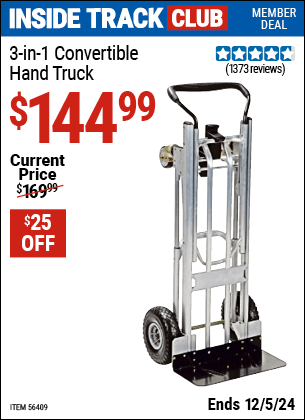 Harbor Freight Coupons, HF Coupons, 20% off - Franklin 3-in-1 Convertible Hand Truck