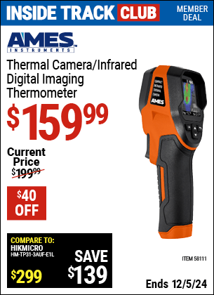 Harbor Freight Coupons, HF Coupons, 20% off - AMES INSTRUMENTS Professional Compact Infrared Thermal Camera 