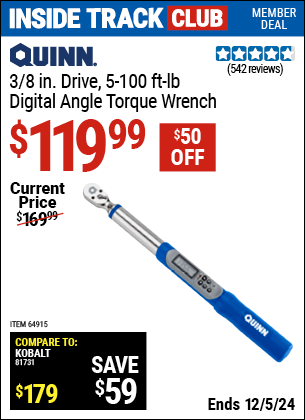 Harbor Freight Coupons, HF Coupons, 20% off - Quinn 3/8