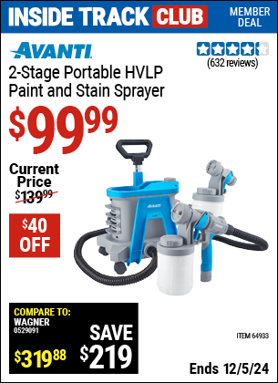 Harbor Freight Coupons, HF Coupons, 20% off - Avanti Hvlp Portable Paint Sprayer