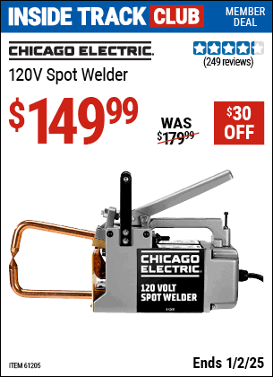 Harbor Freight Coupons, HF Coupons, 20% off - 120 Volt Spot Welder