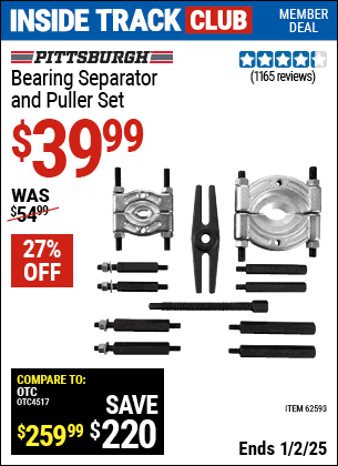 Harbor Freight Coupons, HF Coupons, 20% off - Bearing Separator and Puller Set