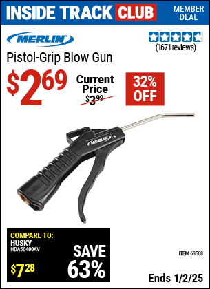 Harbor Freight Coupons, HF Coupons, 20% off - Pistol Grip Blow Gun