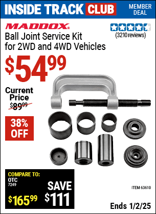 Harbor Freight Coupons, HF Coupons, 20% off - Ball Joint Service Kit For 2wd And 4wd Vehicles