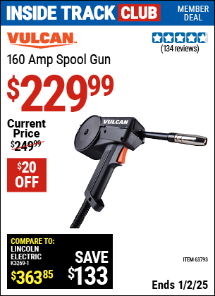 Harbor Freight Coupons, HF Coupons, 20% off - 160 Amp Spool Gun