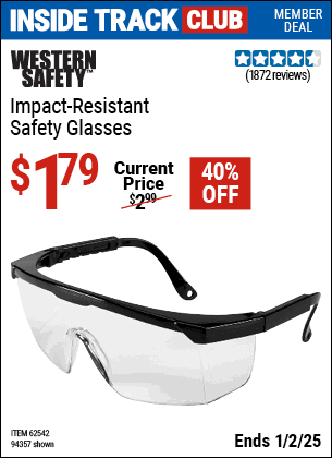 Harbor Freight Coupons, HF Coupons, 20% off - Impact Resistant Safety Glasses